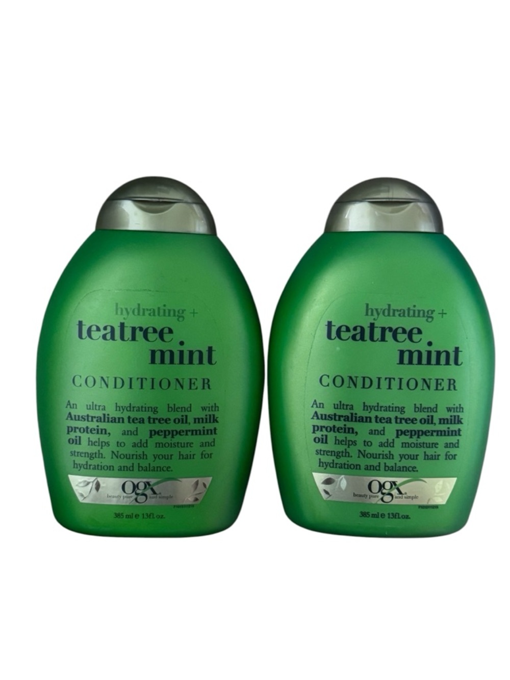 2x OGX Teatree Hydrating Mint Conditioner 13 oz